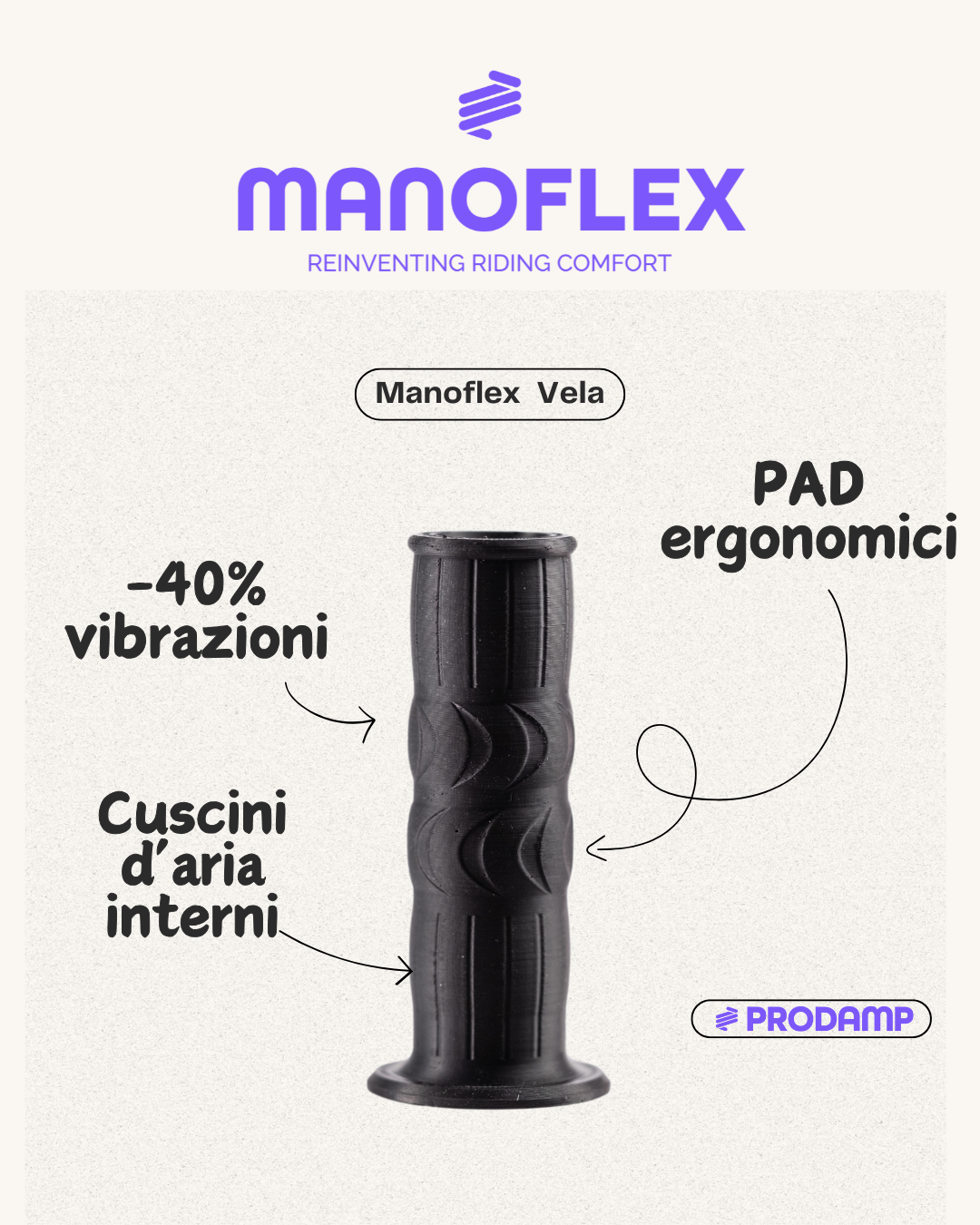 MANOFLEX HANDGRIPS DUCATI SCRAMBLER (2015 - 2025)