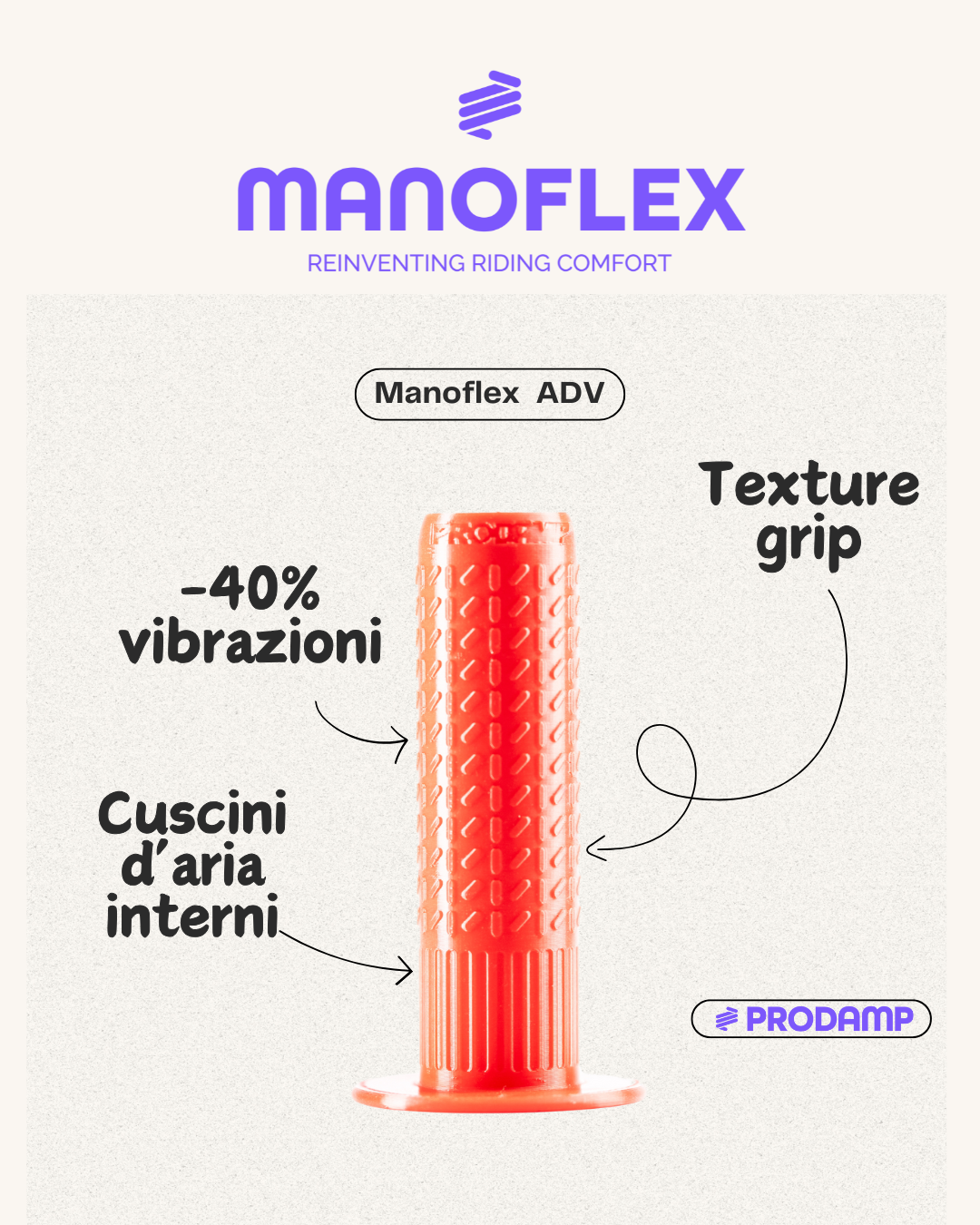 MANOFLEX HANDGRIPS DUCATI SCRAMBLER (2015 - 2025)