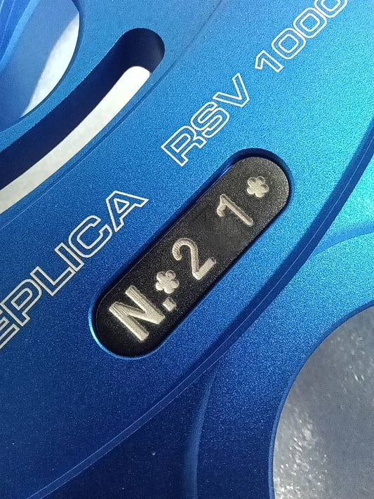 Number Tag for Aprilia RSV 1000 HAGA Top Yoke