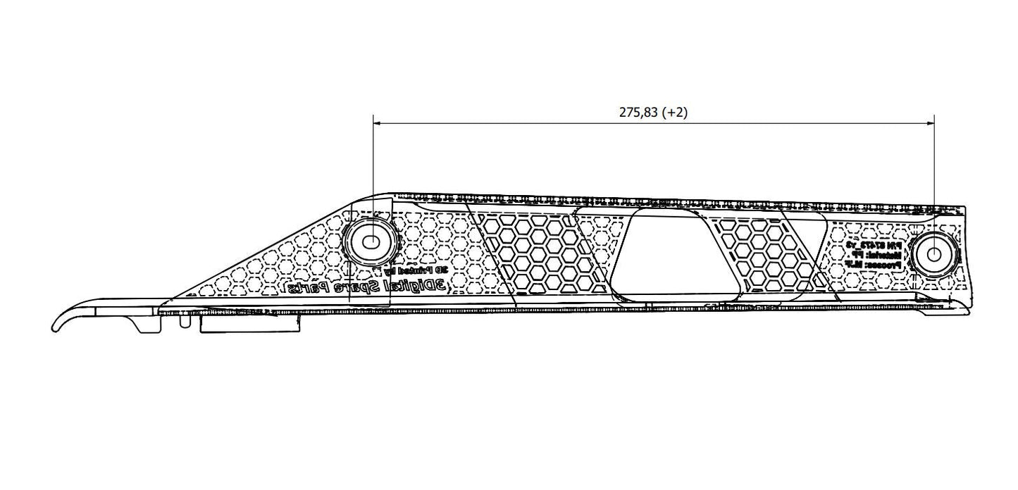 Upper chain slider for MV Agusta F4 - Brutale MY 1999-2009